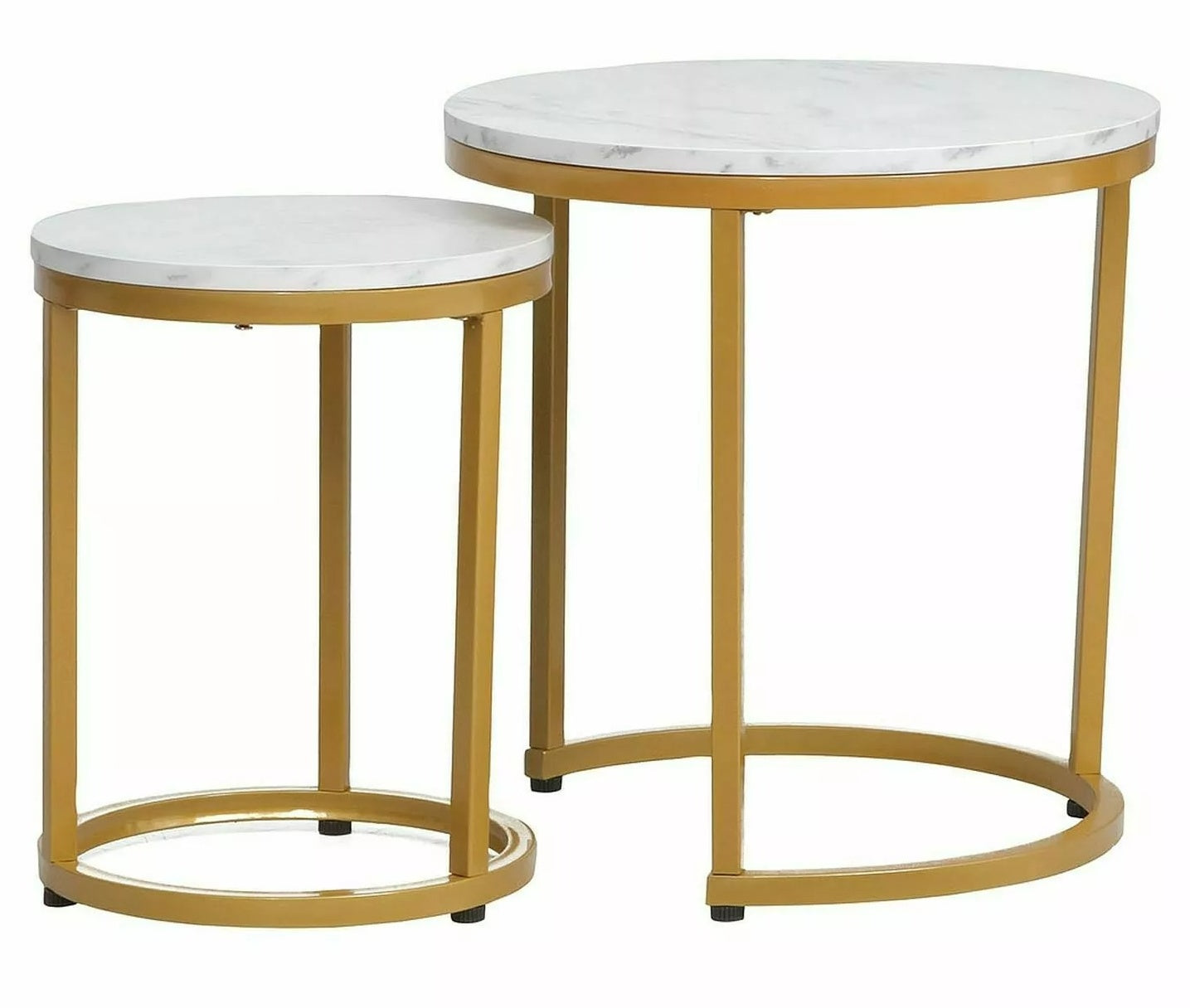 Coffee Table Clacton | size: Length: 45cm, Width: 45cm, Height: 48cm, Diameter: 45cm | color: White | image: 0 | variant: 1004446