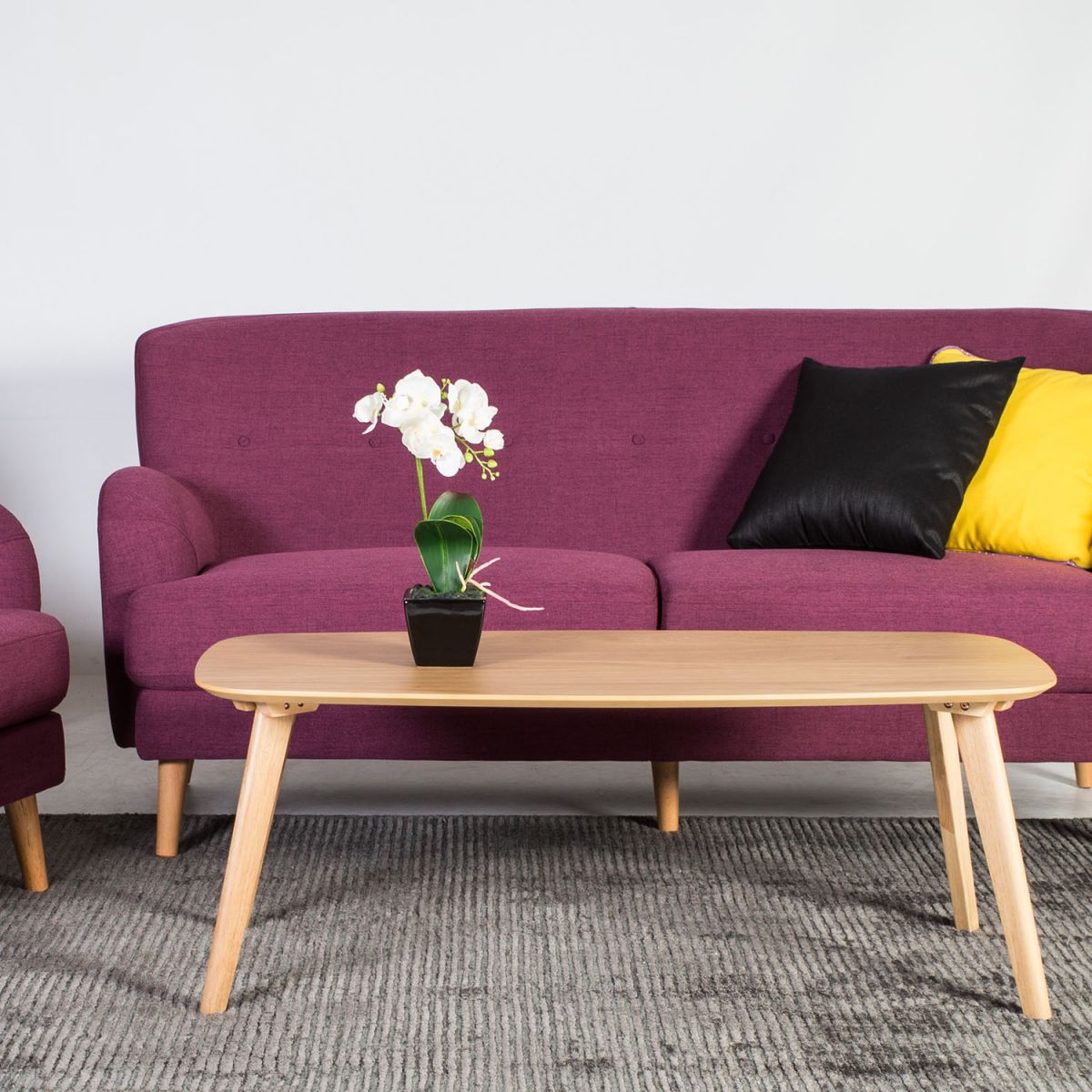 Coffee Table East Bexhill | size: Length: 50cm, Width: 110cm, Height: 42.5cm | color: Oak | image: 2 | variant: 1005329