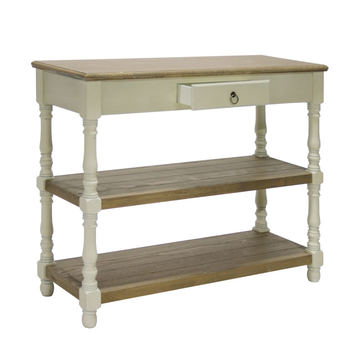 Coffee Table East Grantham | size: Length: 35cm, Width: 97cm, Height: 80.5cm | color: White/Brown/Beige | image: 1 | variant: 1005068