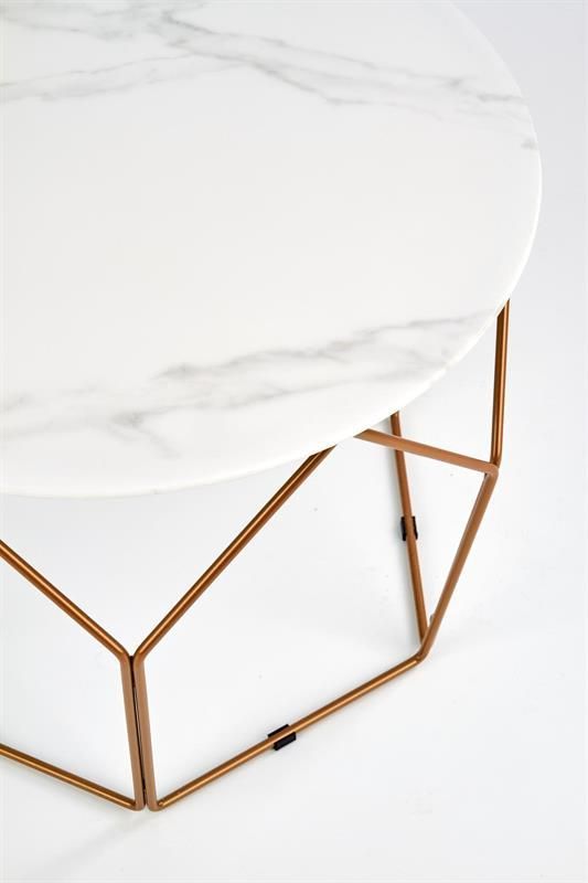 Coffee Table East Hong Kong | size: Length: 60cm, Width: 60cm, Height: 45cm, Diameter: 60cm | color: Marble | image: 3 | variant: 1006753