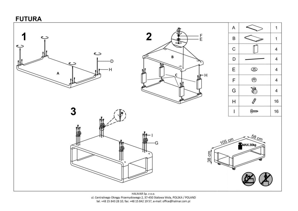 Coffee Table East Kyoto | size: Length: 58cm, Width: 105cm, Height: 38cm | color: White | image: 2 | variant: 1006769