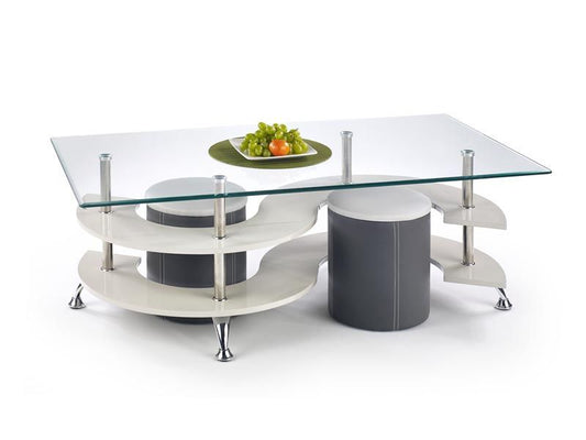 Coffee Table East Las Vegas | size: Length: 70cm, Width: 130cm, Height: 42cm | color: Gray | image: 1 | variant: 1006775