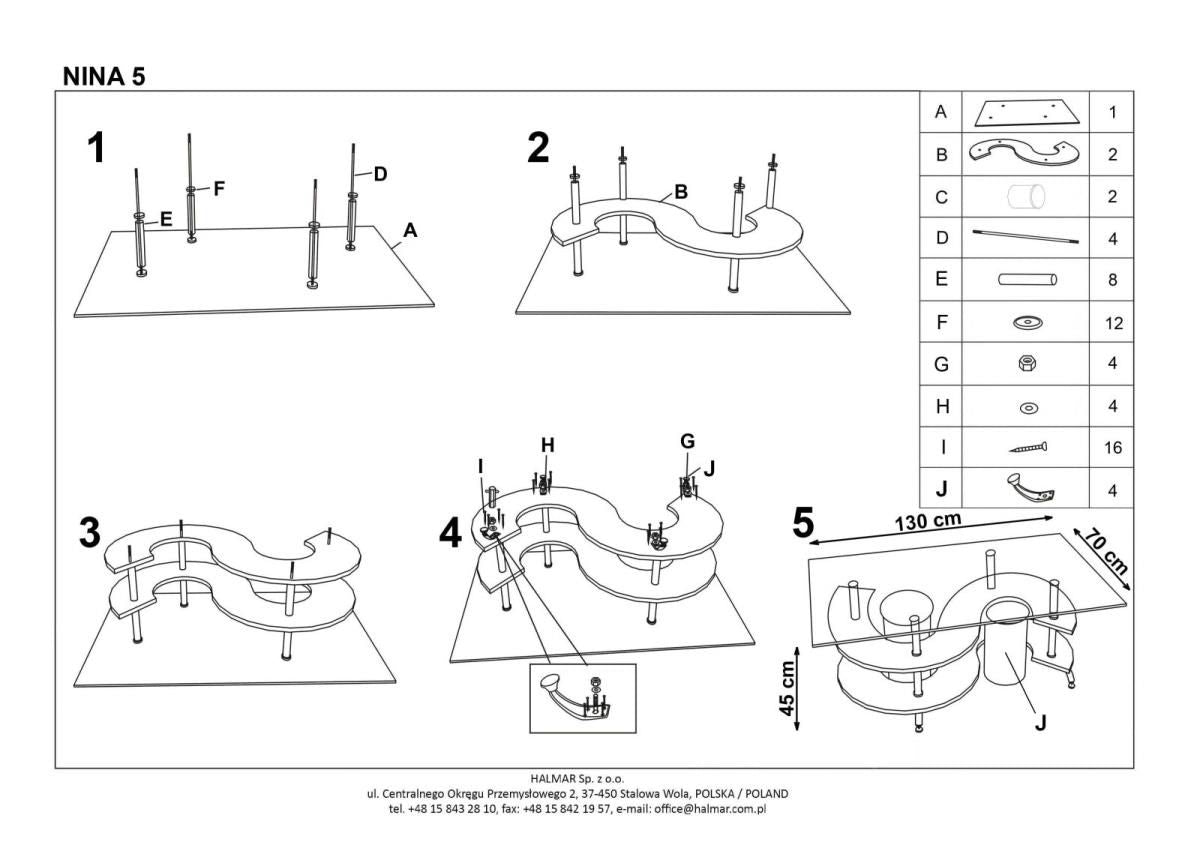 Coffee Table East Las Vegas | size: Length: 70cm, Width: 130cm, Height: 42cm | color: Gray | image: 2 | variant: 1006775
