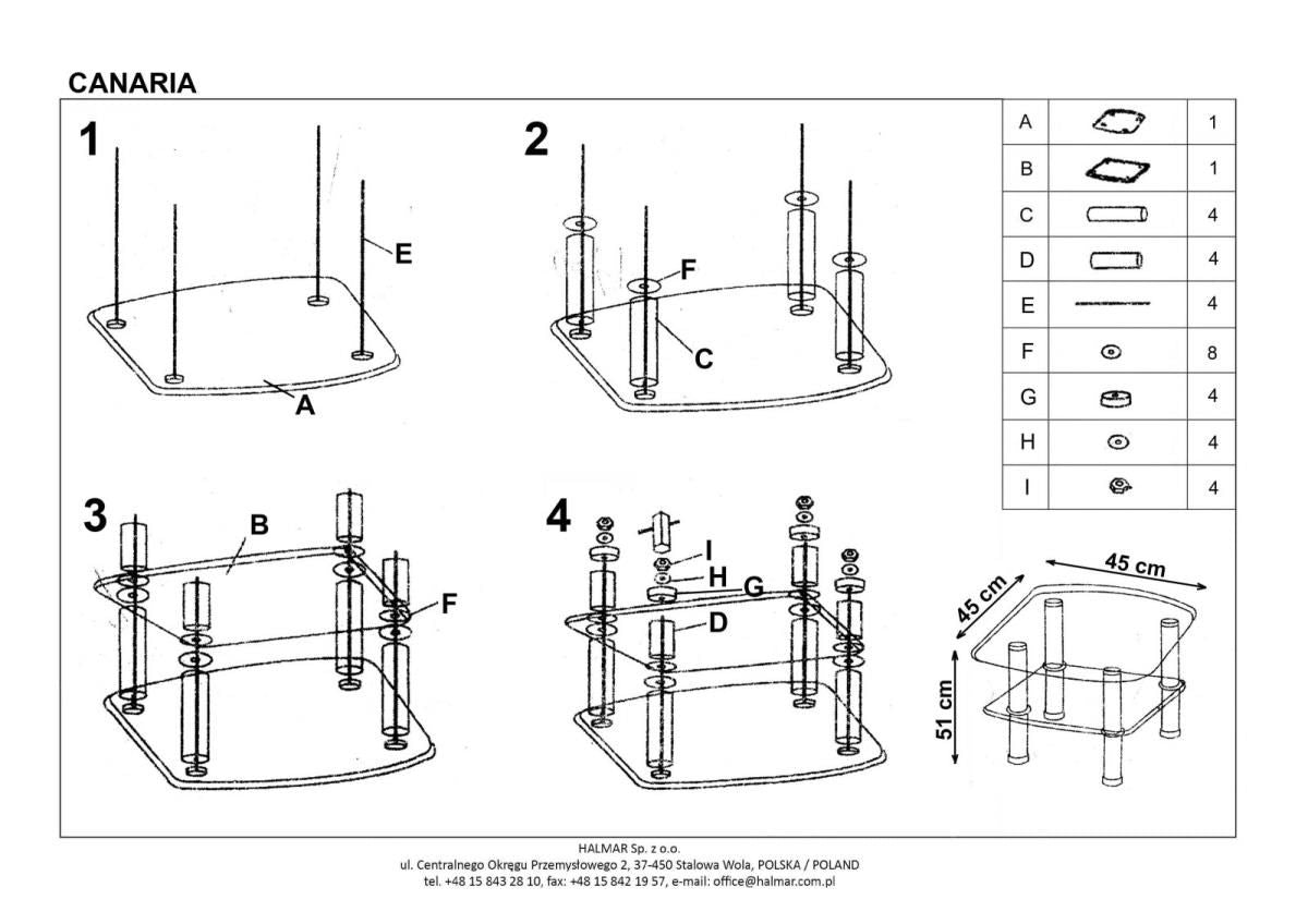 Coffee Table East Manchester | size: Length: 45cm, Width: 45cm, Height: 51cm | color: Transparent | image: 2 | variant: 1006782
