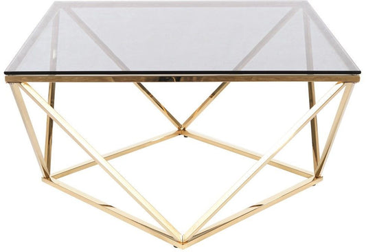 Coffee Table Greenock | size: Length: 80cm, Width: 80cm, Height: 45cm | color: Golden | image: 1 | variant: 1007846