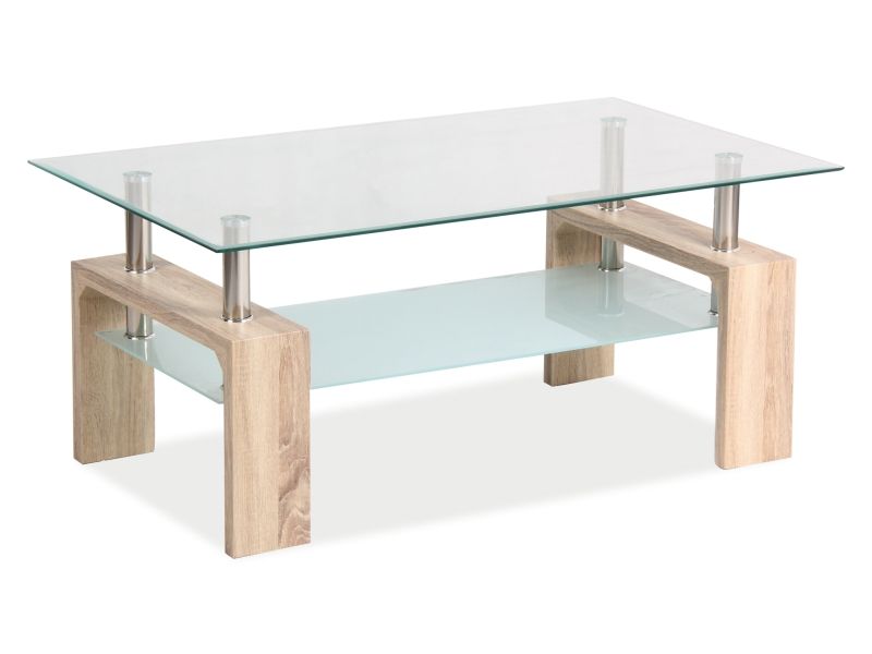 Coffee Table Huntingdon | size: Length: 60cm, Width: 100cm, Height: 55cm | color: Oak | image: 1 | variant: 1004470