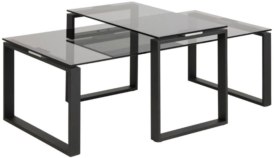 Coffee Table Katrina | size: Length: 75cm, Width: 115cm, Height: 51cm | color: Black | image: 0 | variant: 1012548