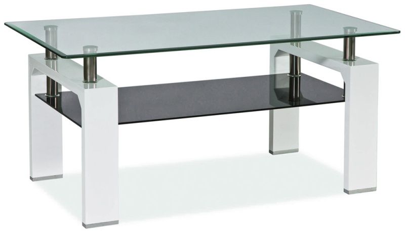 Coffee Table Lisa II | size: Length: 110cm, Width: 110cm, Height: 55cm | color: White | image: 1 | variant: 1004474