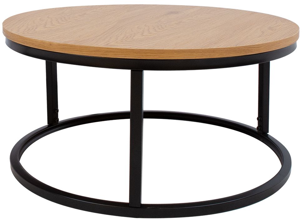 Coffee Table Lugano | size: Length: 60cm, Width: 60cm, Height: 32cm, Diameter: 60cm | color: Brown | image: 0 | variant: 1001611