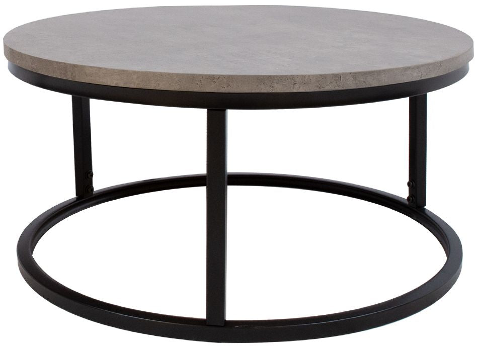 Coffee Table Lugano | size: Length: 60cm, Width: 60cm, Height: 32cm, Diameter: 60cm | color: Gray | image: 0 | variant: 1001610