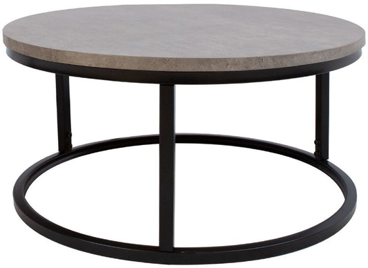Coffee Table Lugano | size: Length: 60cm, Width: 60cm, Height: 32cm, Diameter: 60cm | color: Gray | image: 0 | variant: 1001610