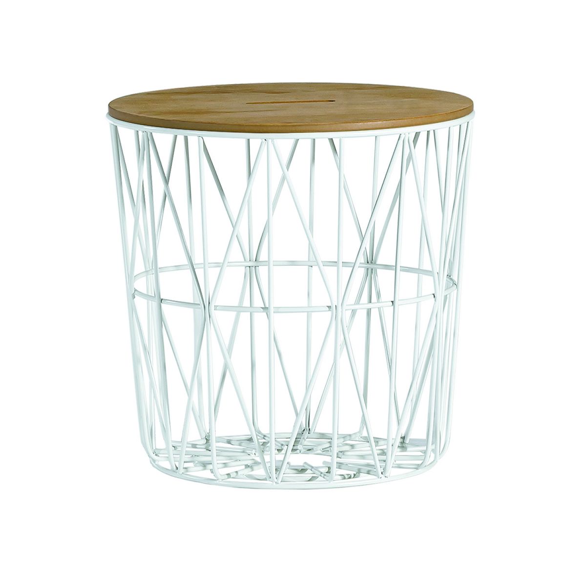 Coffee Table Rochester | size: Length: 48cm, Width: 48cm, Height: 45cm, Diameter: 48cm | color: Oak | image: 1 | variant: 1005063