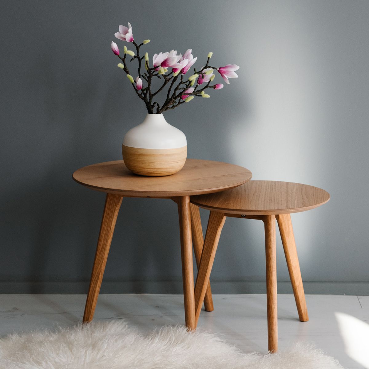 Coffee Table Rochester | size: Length: 50cm, Width: 50cm, Height: 45cm, Diameter: 50cm | color: Natural | image: 2 | variant: 1005053