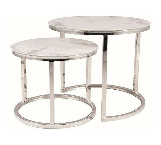 Coffee Table West Johannesburg | size: Length: 53cm, Width: 53cm, Height: 45cm, Diameter: 53cm | color: White | image: 0 | variant: 1007999