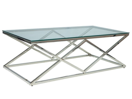 Coffee Table West Larnaca | size: Length: 120cm, Width: 120cm, Height: 40cm | color: Transparent | image: 0 | variant: 1007634