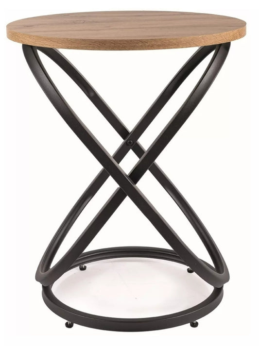 Coffee Table West Liverpool | size: Length: 45cm, Width: 45cm, Height: 55cm, Diameter: 45cm | color: Oak | image: 0 | variant: 1008014