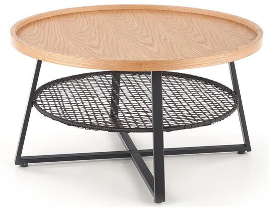 Coffee Table West Market Harborough | size: Length: 80cm, Width: 80cm, Height: 45cm, Diameter: 80cm | color: Brown | image: 1 | variant: 1007140