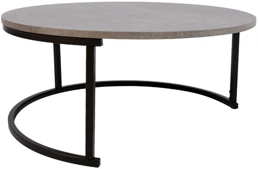Coffee Table Winterthur | size: Length: 80cm, Width: 80cm, Height: 35cm, Diameter: 80cm | color: Gray | image: 0 | variant: 1005652