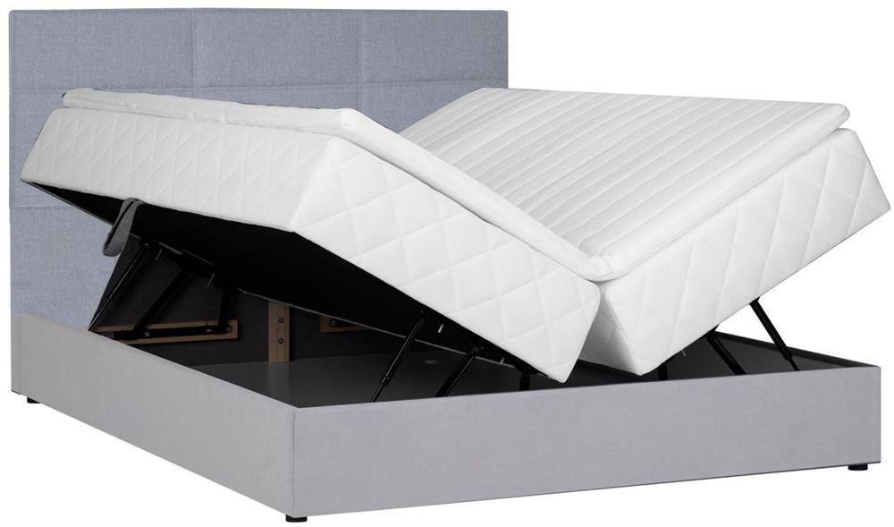 Continental Double Bed East Malmo | color: Gray | image: 2 | variant: 1006061