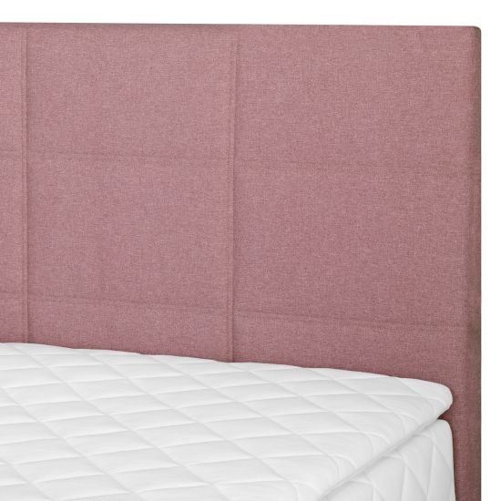 Continental Double Bed East Malmo | size: Length: 210cm, Width: 123cm, Height: 114.5cm | color: Pink | image: 5 | variant: 1005807