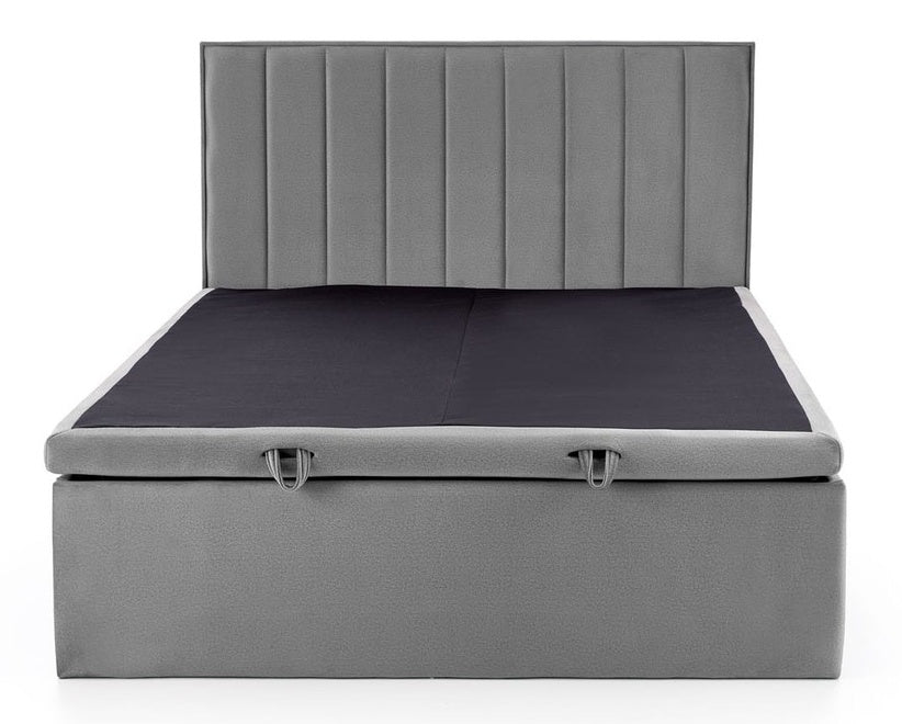 Continental Double Bed Minneapolis | size: Length: 210cm, Width: 162cm, Height: 121cm | color: Gray | image: 0 | variant: 1003404