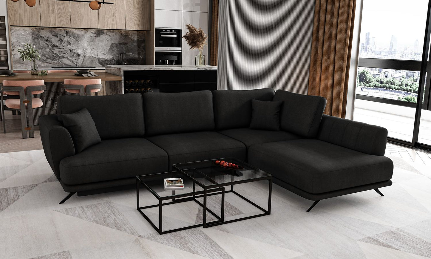 Corner Sleeper Sofa Aviemore 58 | size: Width: 276cm, Height: 90cm, Depth: 191cm | color: Velvetmat | image: 1 | variant: 1015819