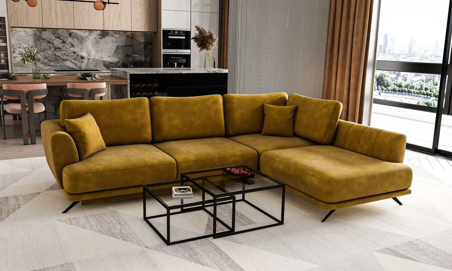 Corner Sleeper Sofa Aviemore 82 | size: Width: 276cm, Height: 90cm, Depth: 191cm | color: Nube | image: 1 | variant: 1015843