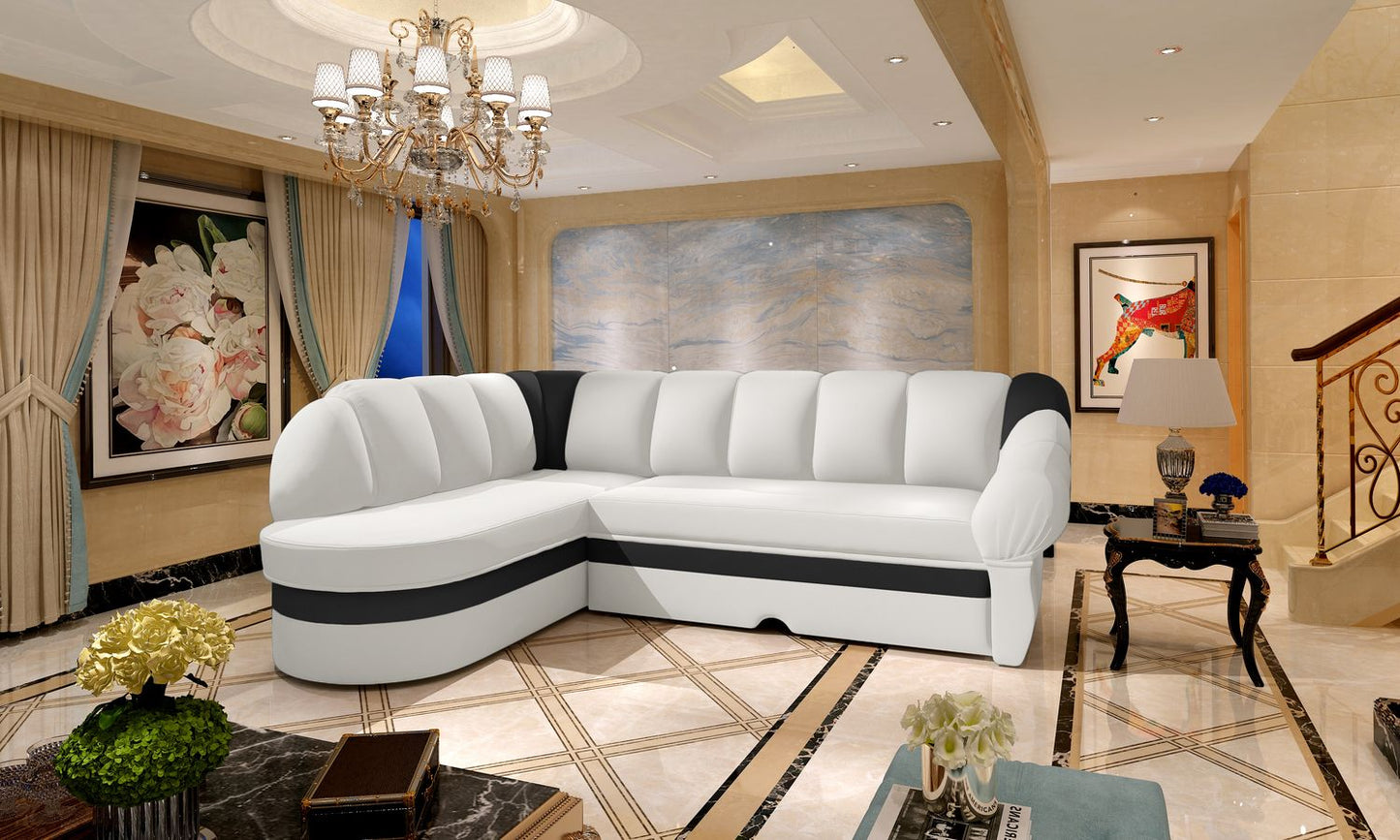 Corner Sleeper Sofa Benano 15 | size: Width: 250cm, Height: 85cm, Depth: 180cm | color: Soft | image: 1 | variant: 1014176