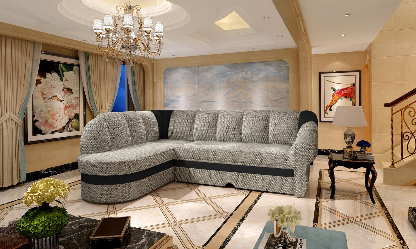 Corner Sleeper Sofa Benano 16 | size: Width: 250cm, Height: 85cm, Depth: 180cm | color: Berlin/Soft | image: 1 | variant: 1014177