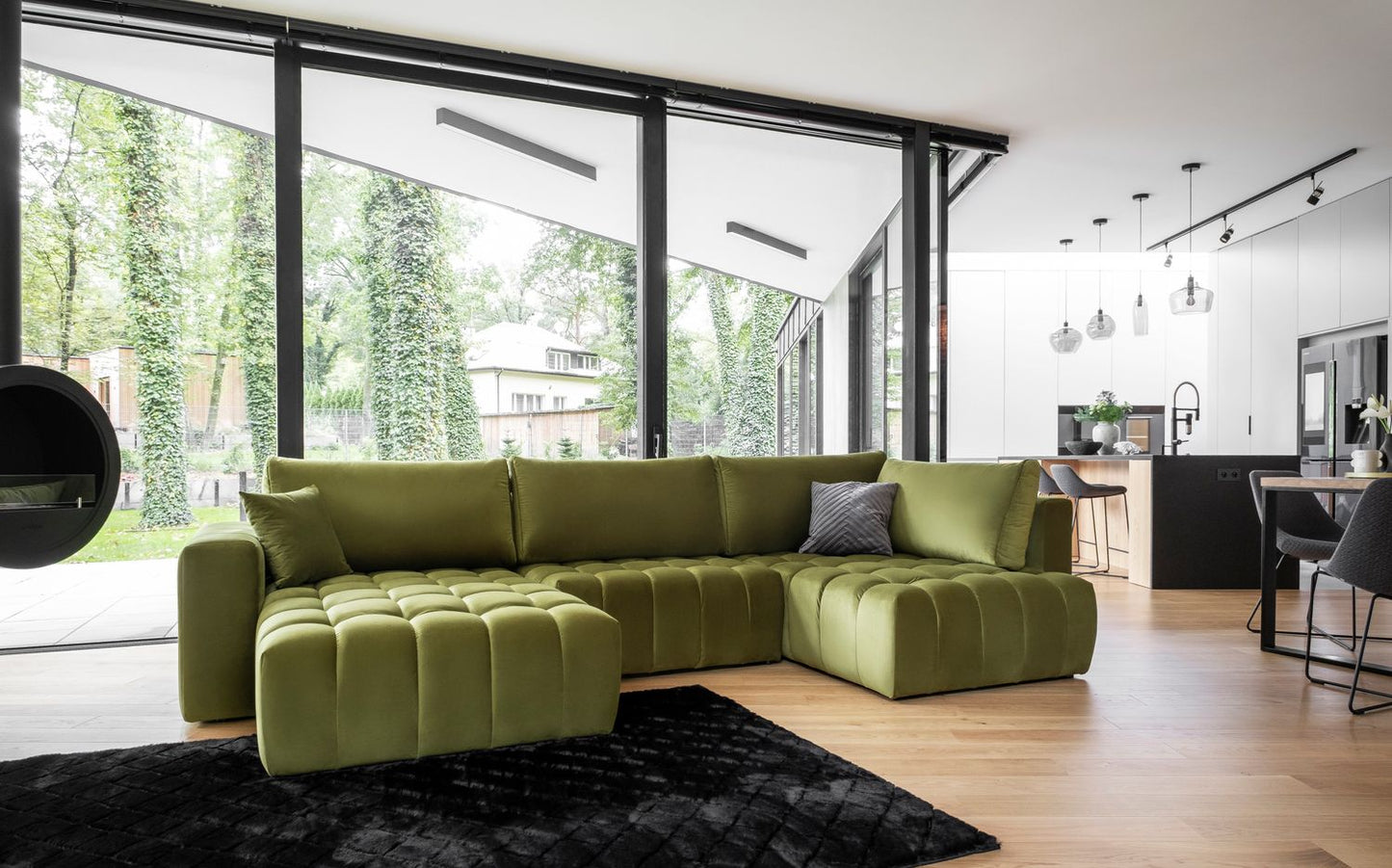 Corner Sleeper Sofa Bonito 13 | size: Width: 350cm, Height: 92cm, Depth: 175cm | color: Loco | image: 1 | variant: 1014279