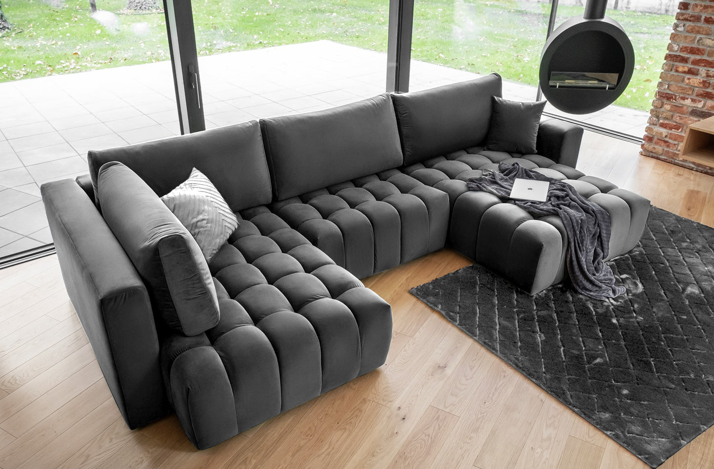 Corner Sleeper Sofa Bonito 28 | size: Width: 350cm, Height: 92cm, Depth: 175cm | color: Nube | image: 1 | variant: 1014294