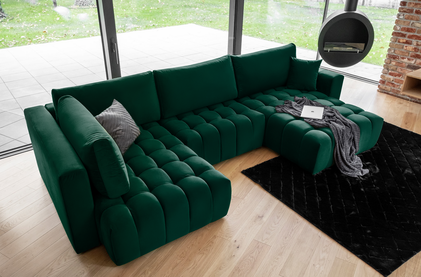 Corner Sleeper Sofa Bonito 37 | size: Width: 350cm, Height: 92cm, Depth: 175cm | color: Loco | image: 1 | variant: 1014303