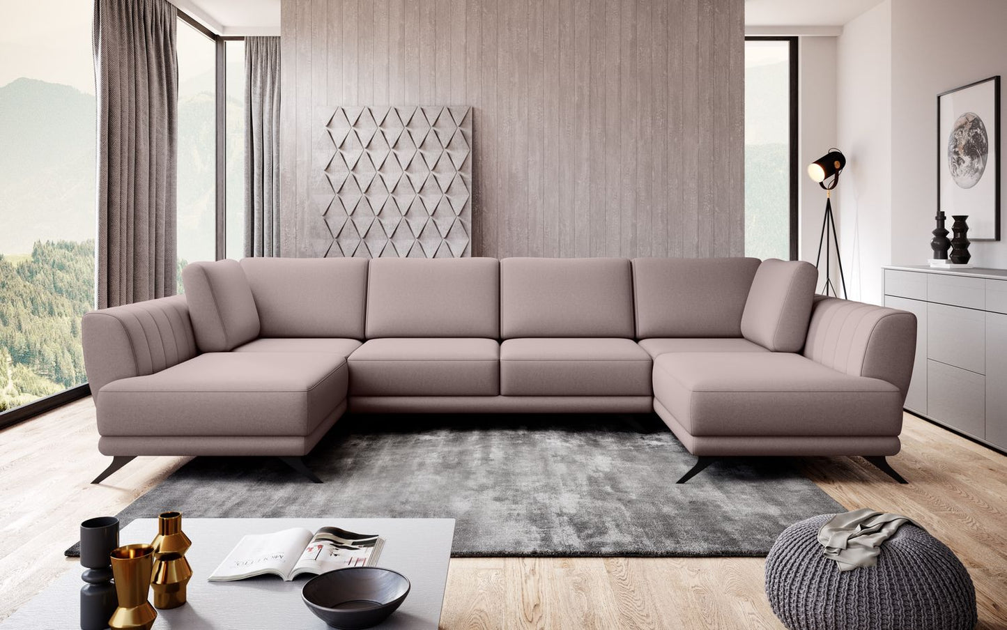 Corner Sleeper Sofa Bridlington 16 | size: Width: 362cm, Height: 90cm, Depth: 191cm | color: Gojo | image: 1 | variant: 1015636