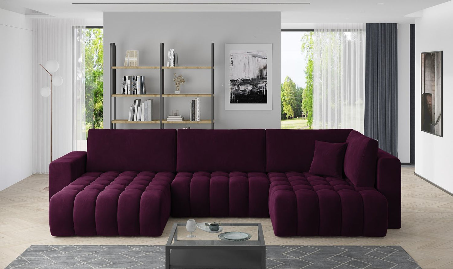 Corner Sleeper Sofa Canterbury 12 | size: Width: 350cm, Height: 92cm, Depth: 175cm | color: Velvetmat | image: 1 | variant: 1015224
