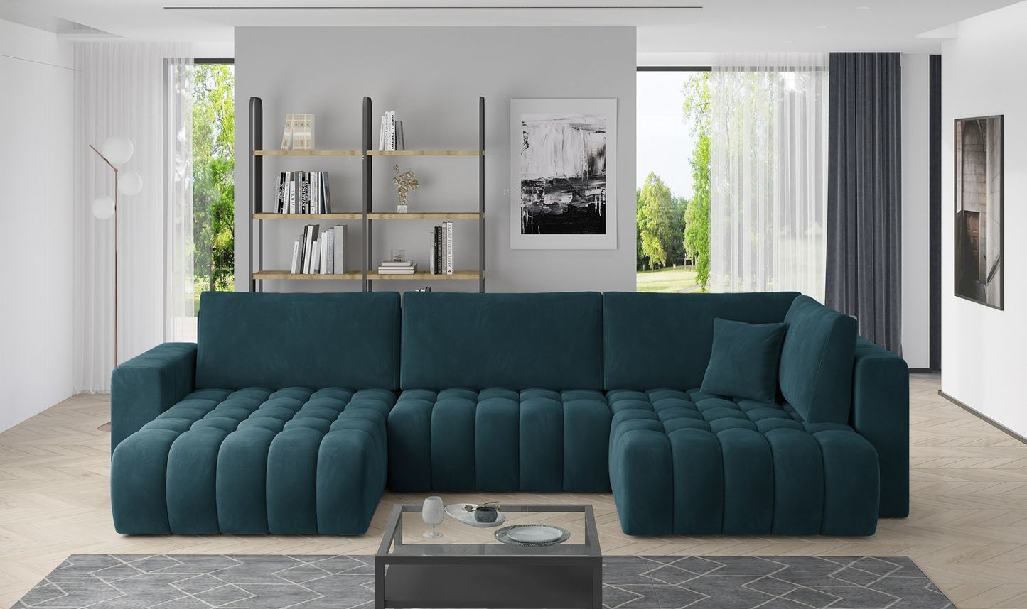 Corner Sleeper Sofa Canterbury 18 | size: Width: 350cm, Height: 92cm, Depth: 175cm | color: Velvetmat | image: 1 | variant: 1015230