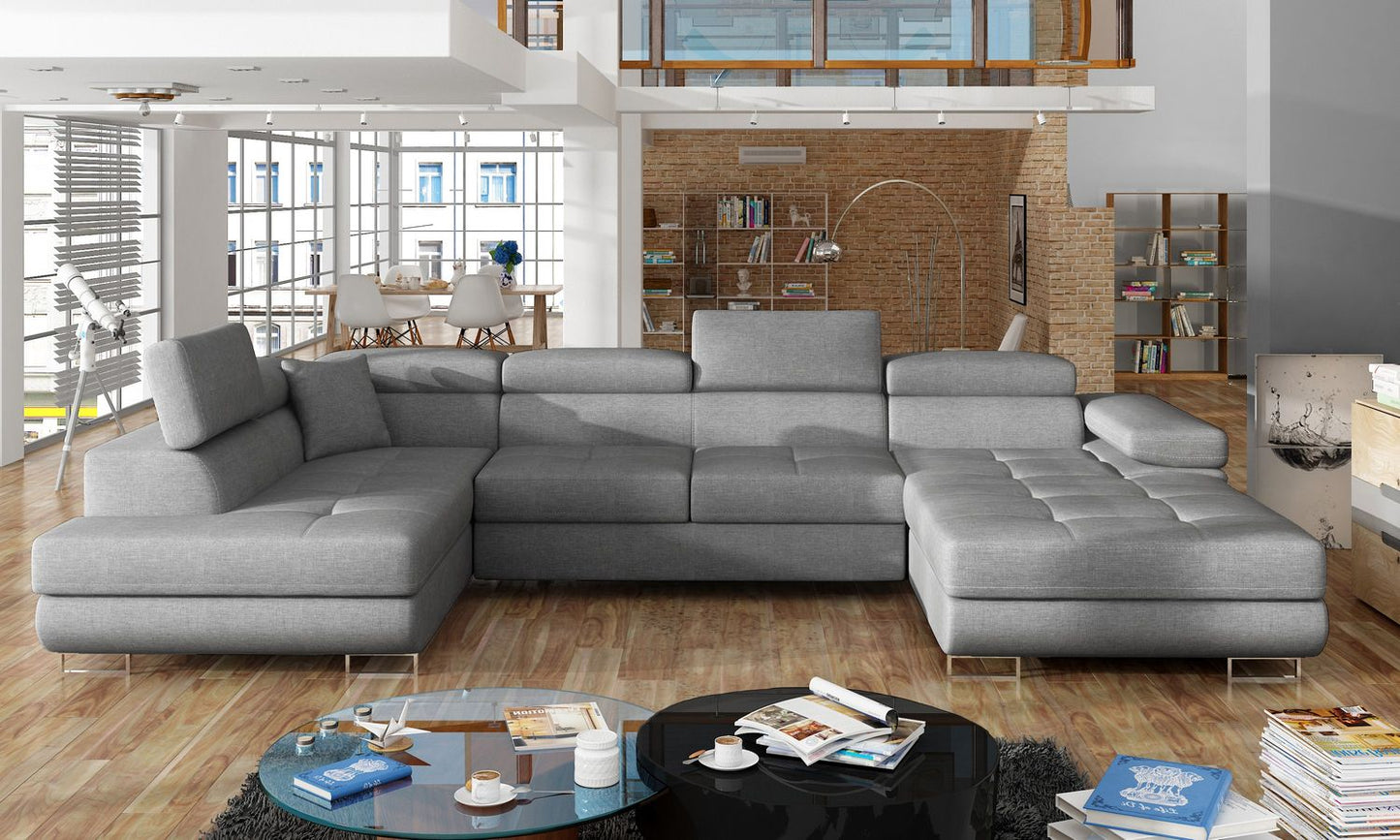 Corner Sleeper Sofa Carlisle 20 | size: Width: 345cm, Height: 90cm, Depth: 58cm | color: Cover | image: 1 | variant: 1017334