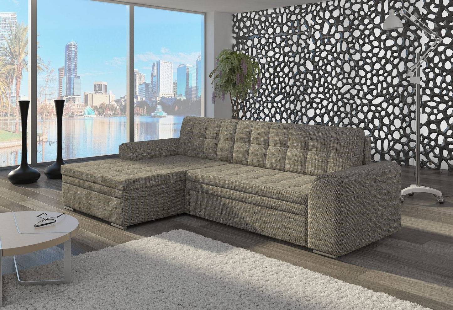 Corner Sleeper Sofa Conforti 18 | size: Width: 275cm, Height: 78cm, Depth: 165cm | color: Berlin | image: 1 | variant: 1014262