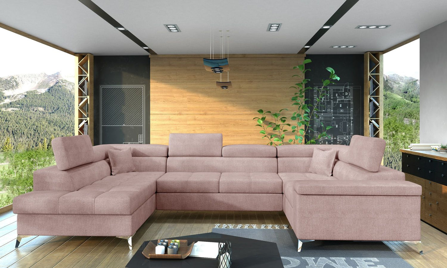 Corner Sleeper Sofa Corby 27 | size: Width: 208cm, Height: 88cm, Depth: 43cm | color: Omega | image: 1 | variant: 1017441