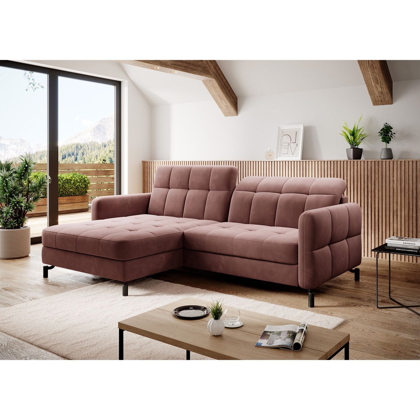 Corner Sleeper Sofa East Pittsburgh 25 | size: Width: 225cm, Height: 105cm, Depth: 160cm | color: Kronos | image: 1 | variant: 1016948