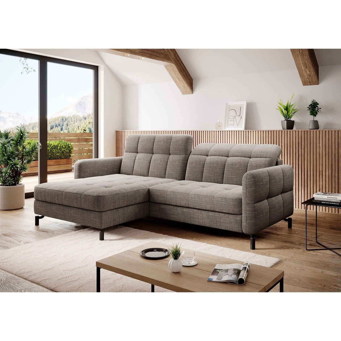 Corner Sleeper Sofa East Pittsburgh 28 | size: Width: 225cm, Height: 105cm, Depth: 160cm | color: Berlin | image: 1 | variant: 1016951
