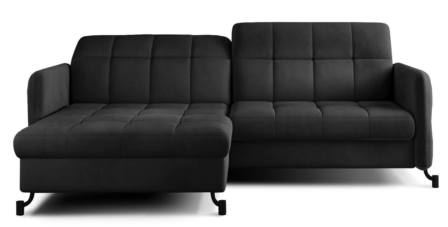 Corner Sleeper Sofa East Pittsburgh 49 | size: Width: 225cm, Height: 105cm, Depth: 160cm | color: Monolith | image: 0 | variant: 1016972