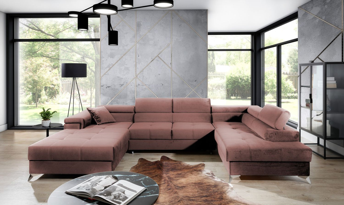 Corner Sleeper Sofa Eduardo 11 | size: Width: 345cm, Height: 90cm, Depth: 202cm | color: Kronos | image: 1 | variant: 1015449