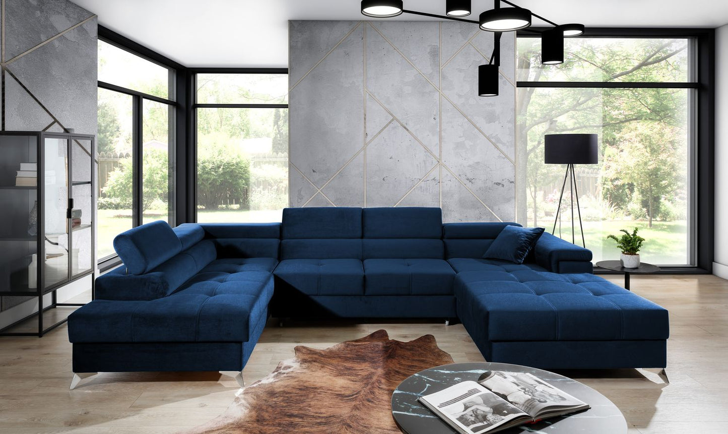 Corner Sleeper Sofa Eduardo 6 | size: Width: 345cm, Height: 90cm, Depth: 202cm | color: Kronos | image: 1 | variant: 1015444
