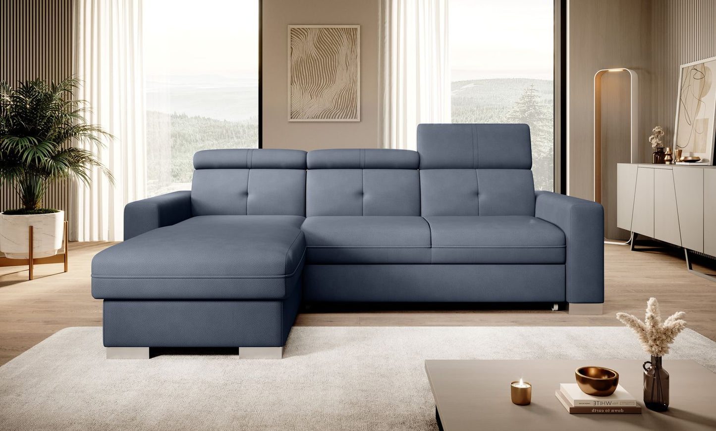 Corner Sleeper Sofa Filey 35 | size: Width: 247cm, Height: 104cm, Depth: 176cm | color: Poco | image: 1 | variant: 1015485