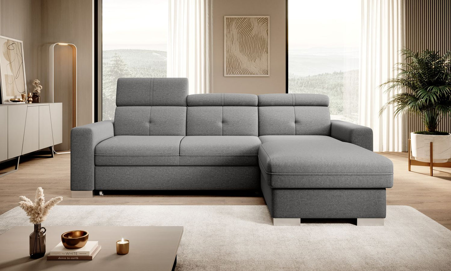 Corner Sleeper Sofa Fresia 49 | size: Width: 247cm, Height: 104cm, Depth: 176cm | color: Gojo | image: 1 | variant: 1014553