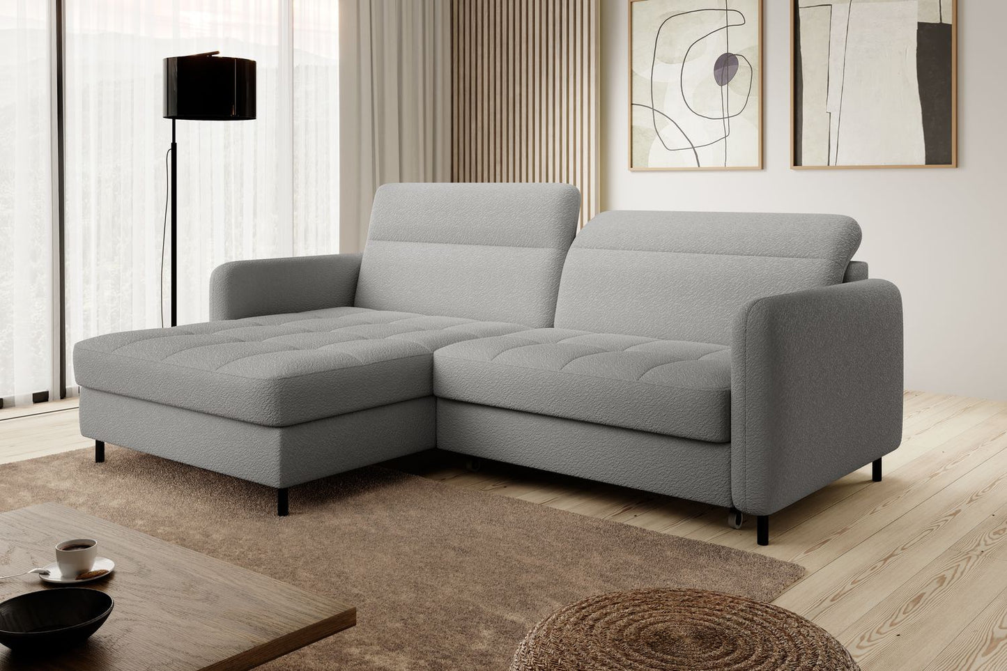 Corner Sleeper Sofa Gomsi 6 | size: Width: 228cm, Height: 100cm, Depth: 165cm | color: Royal | image: 1 | variant: 1014588