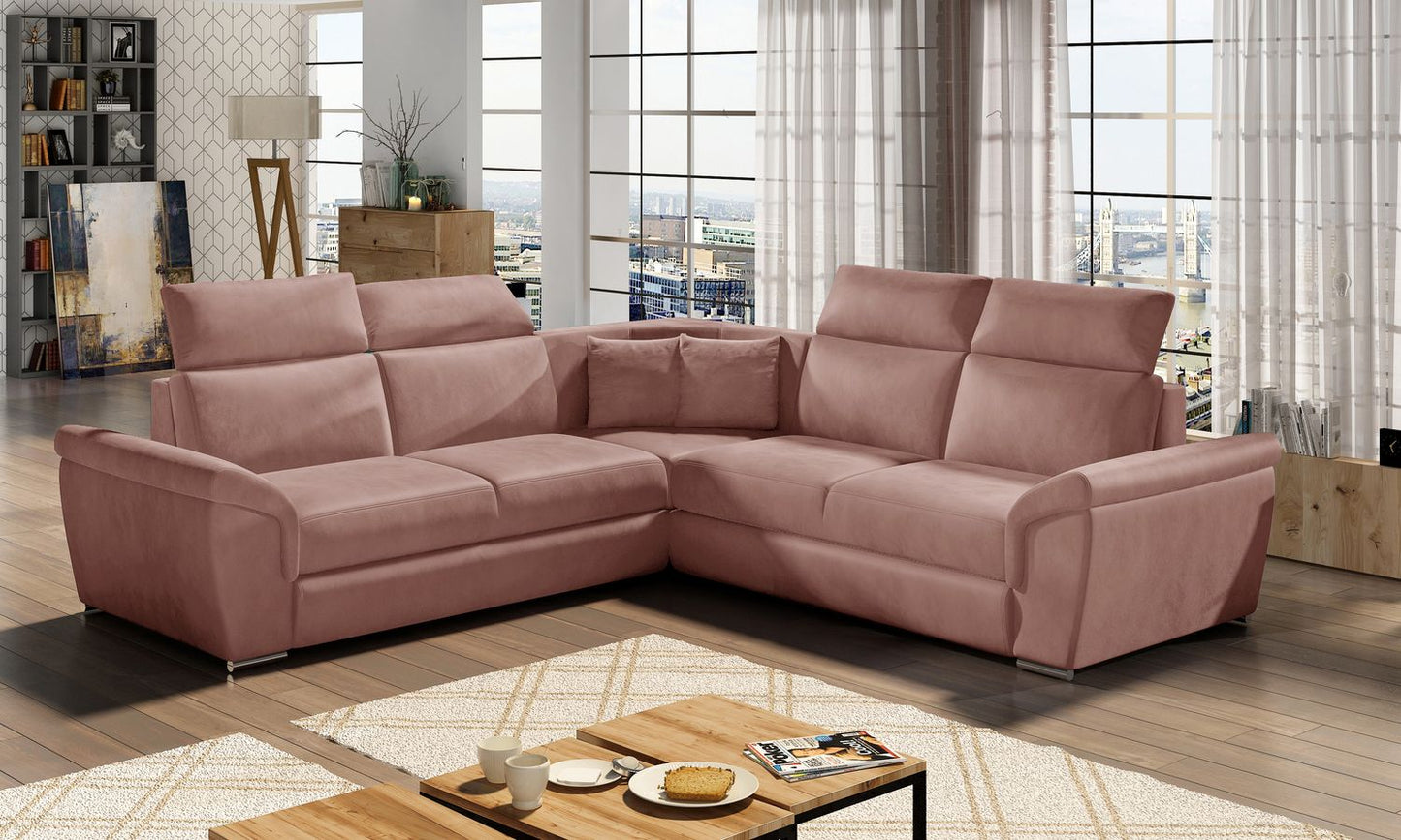 Corner Sleeper Sofa Grantham 26 | size: Width: 268cm, Height: 102cm, Depth: 268cm | color: Monolith | image: 1 | variant: 1016662