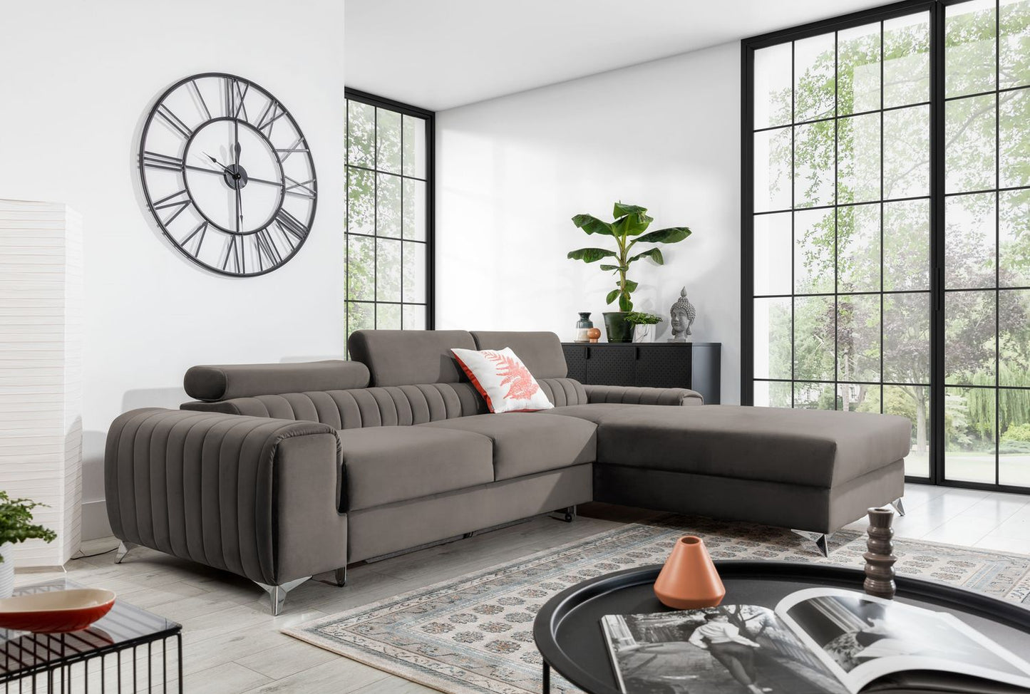 Corner Sleeper Sofa Grayson 27 | size: Width: 278cm, Height: 92cm, Depth: 205cm | color: Loco | image: 1 | variant: 1014648