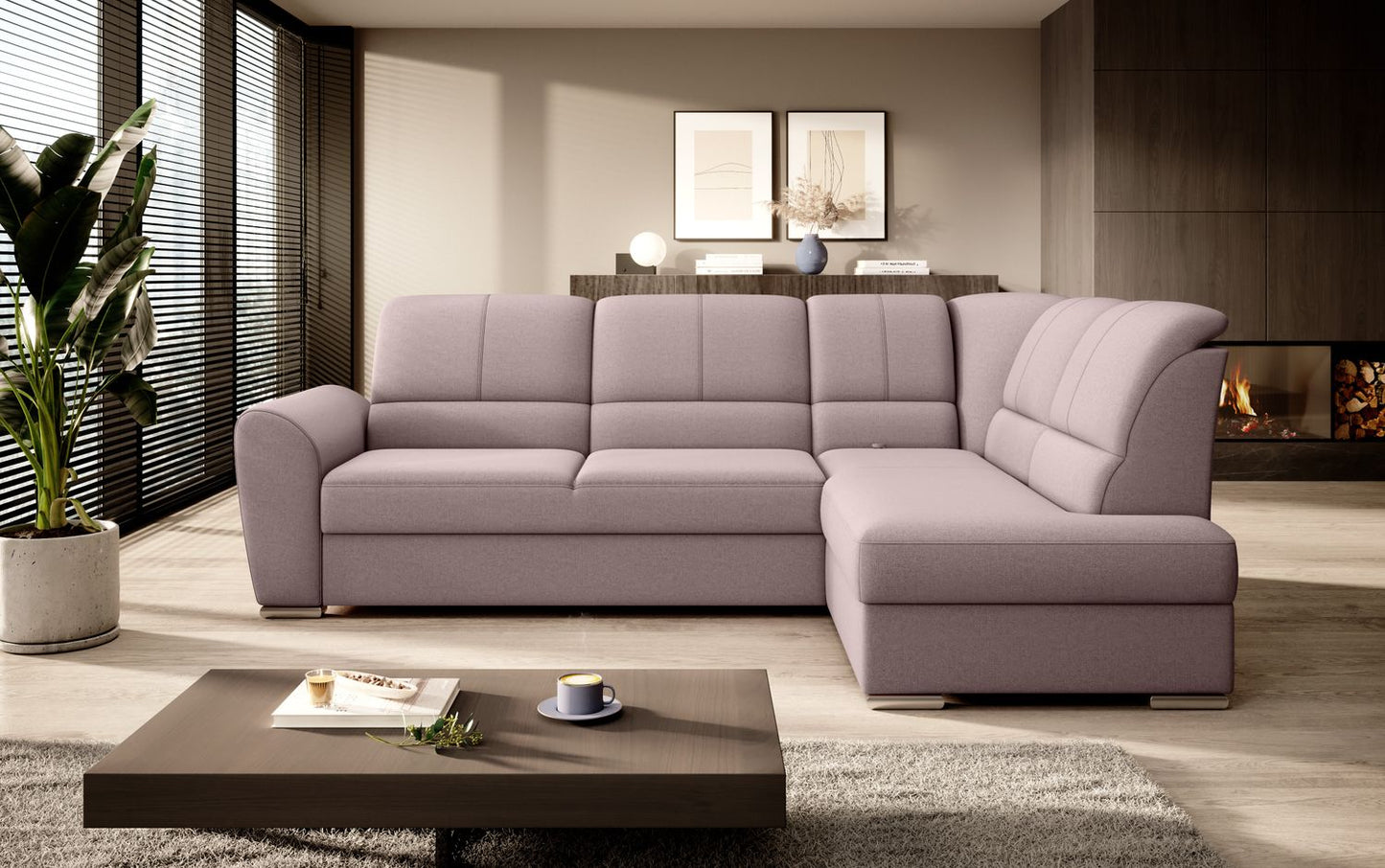Corner Sleeper Sofa Horncastle 56 | size: Width: 270cm, Height: 93cm, Depth: 186cm | color: Gojo | image: 1 | variant: 1016270