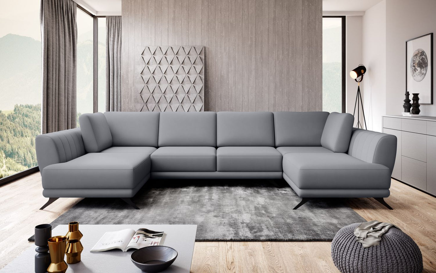 Corner Sleeper Sofa Larco 4 | size: Width: 362cm, Height: 90cm, Depth: 191cm | color: Poco | image: 1 | variant: 1014678
